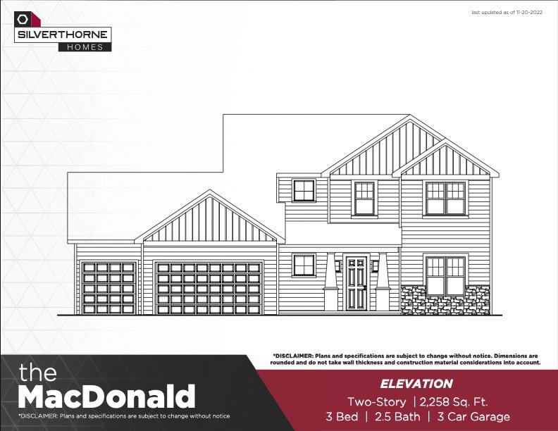 The MacDonald New Home Floor Plan