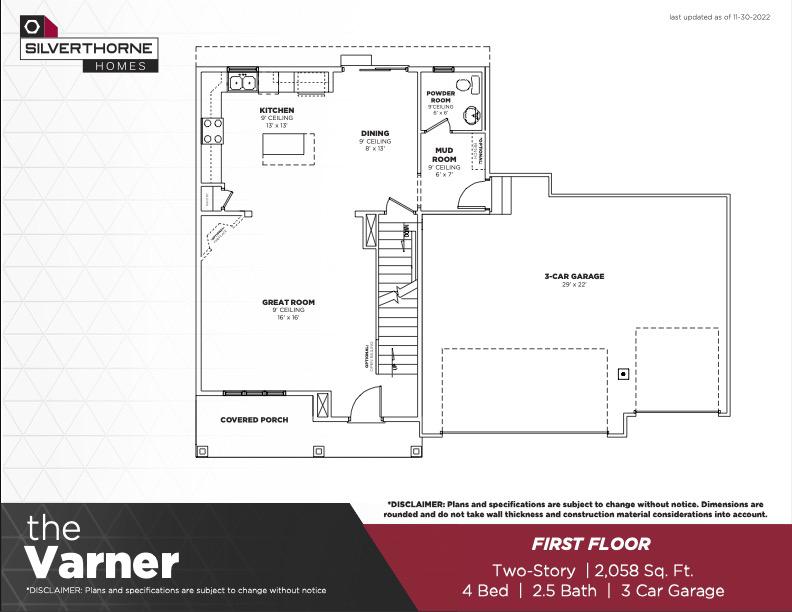 The Varner New Home Floor Plan
