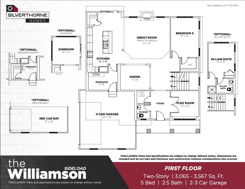 The Williamson - Sideload New Home Floor Plan