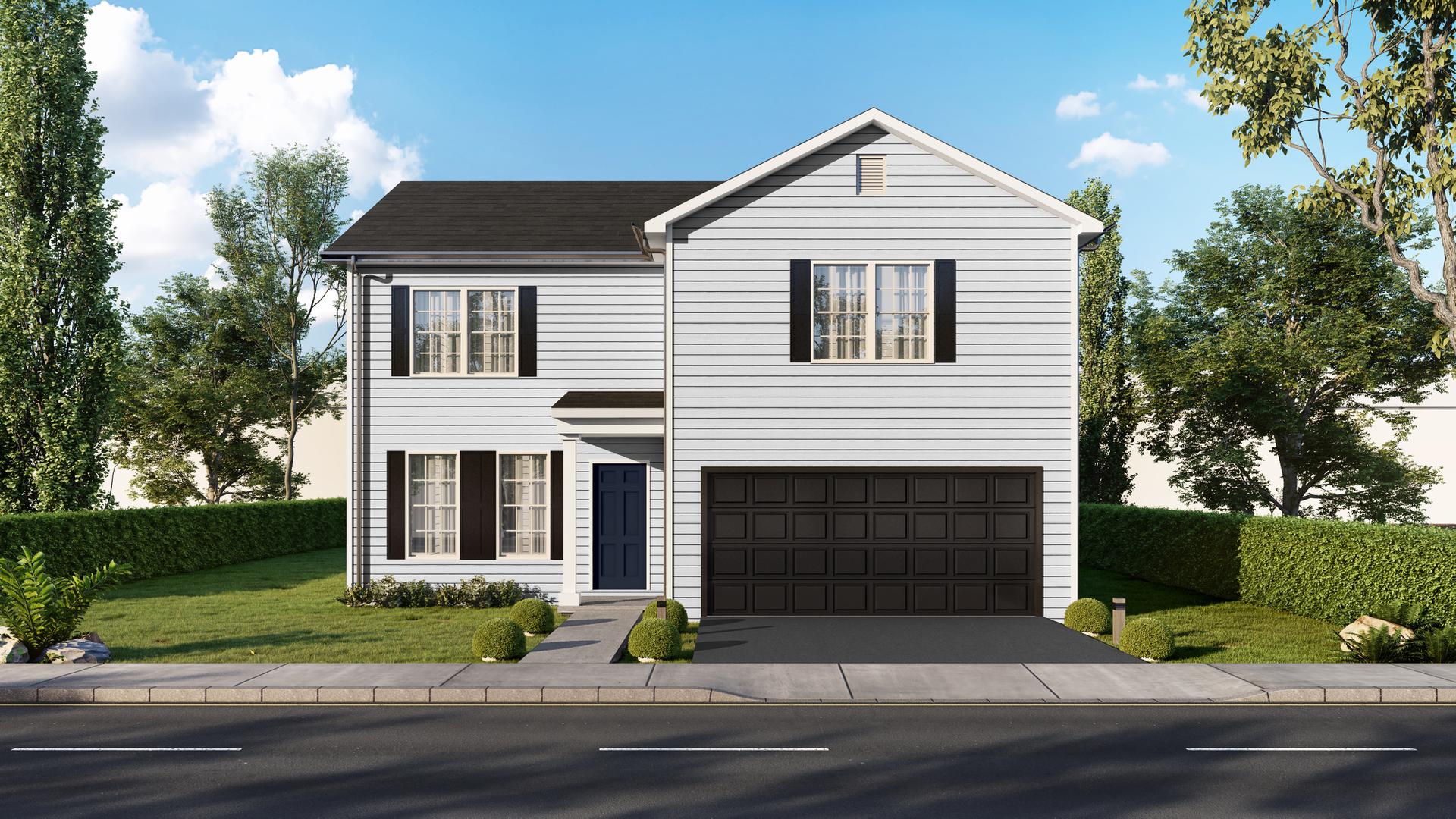 Elevation A. 2,096sf New Home in Davenport, IA