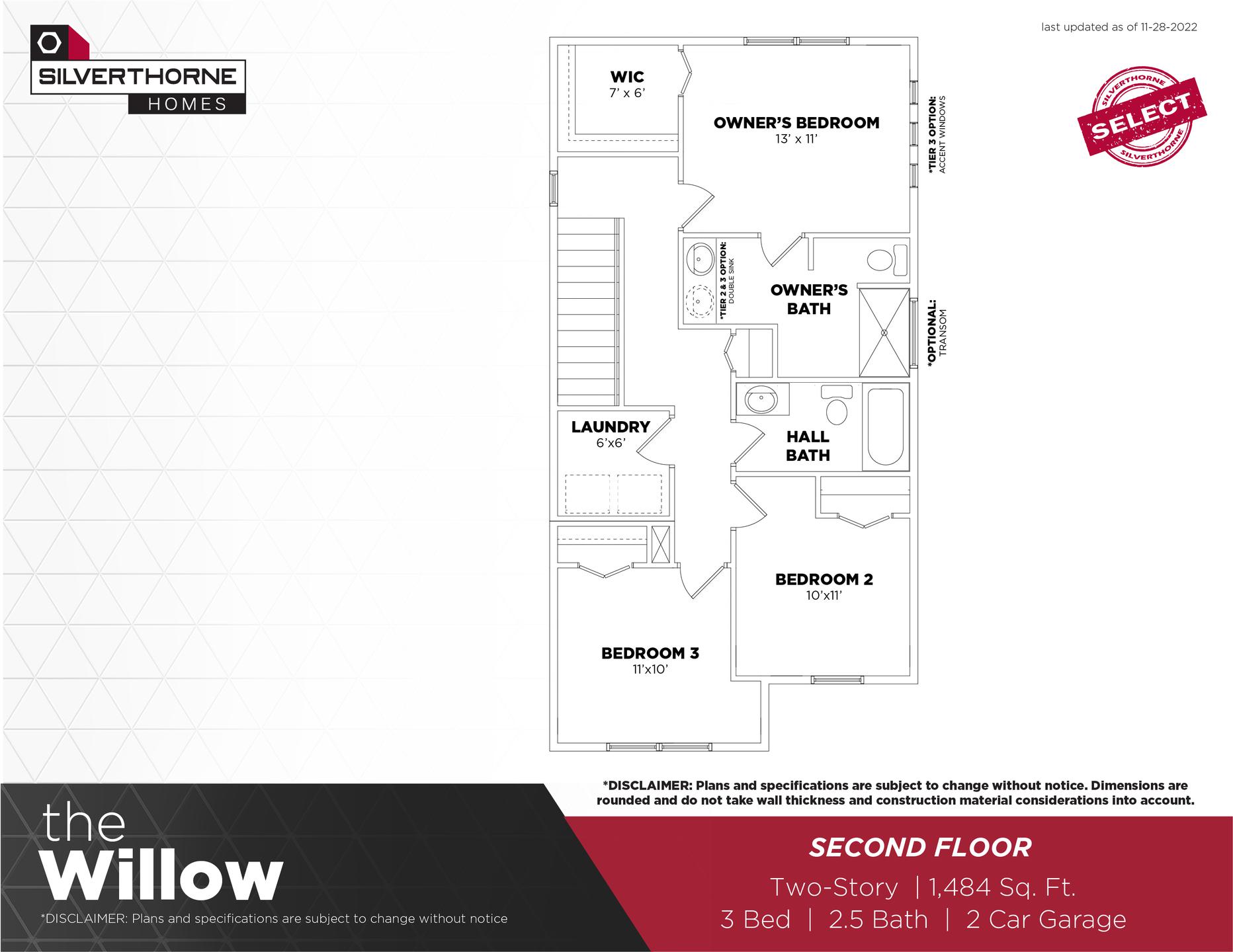 The Willow New Home Floor Plan